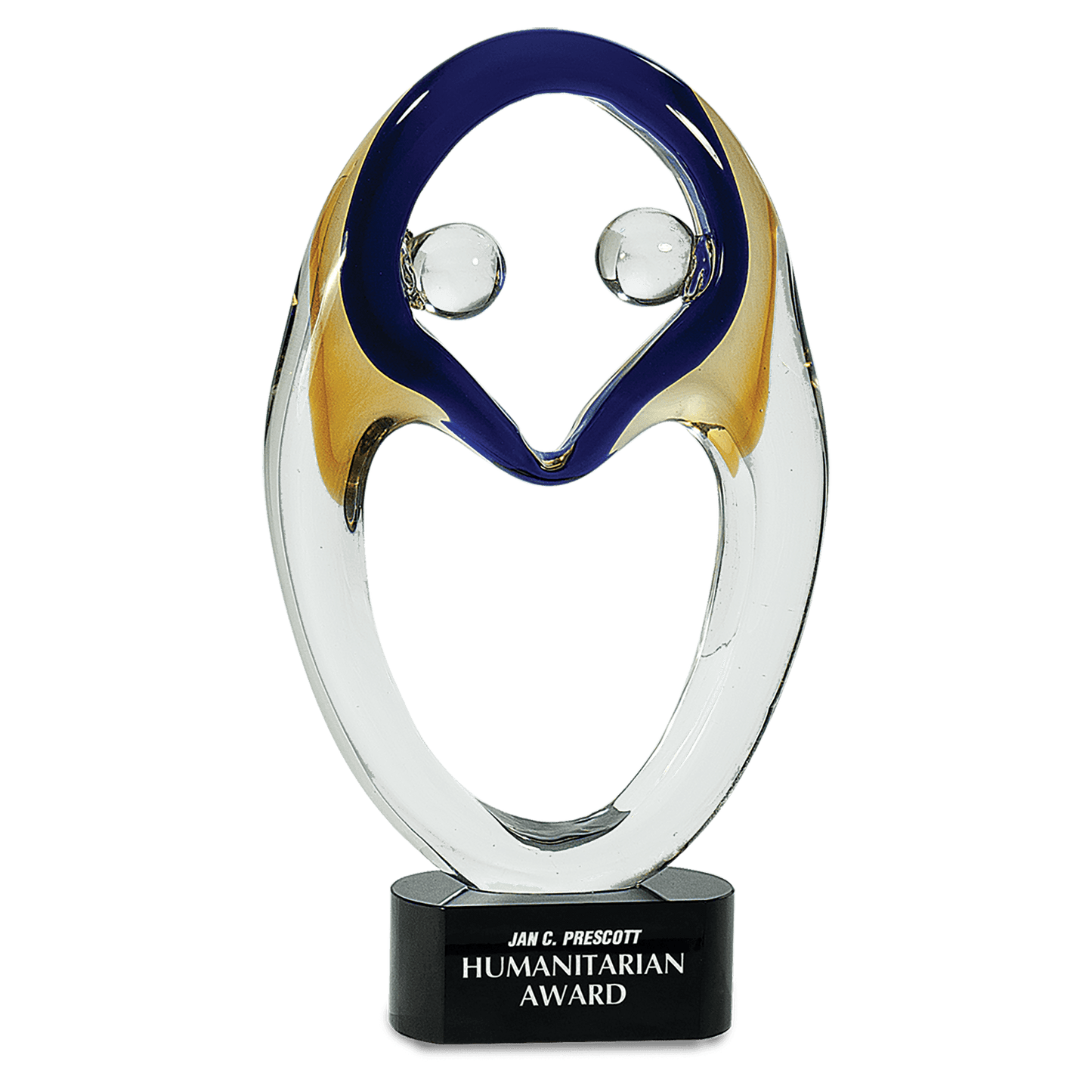 13 3/4" Together Art Glass