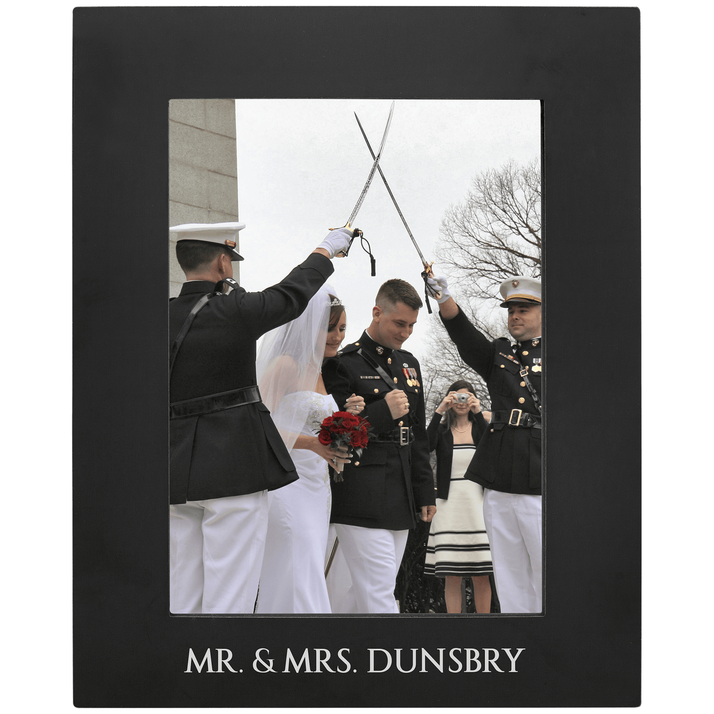5" x 7" Black Aluminum Photo Frame