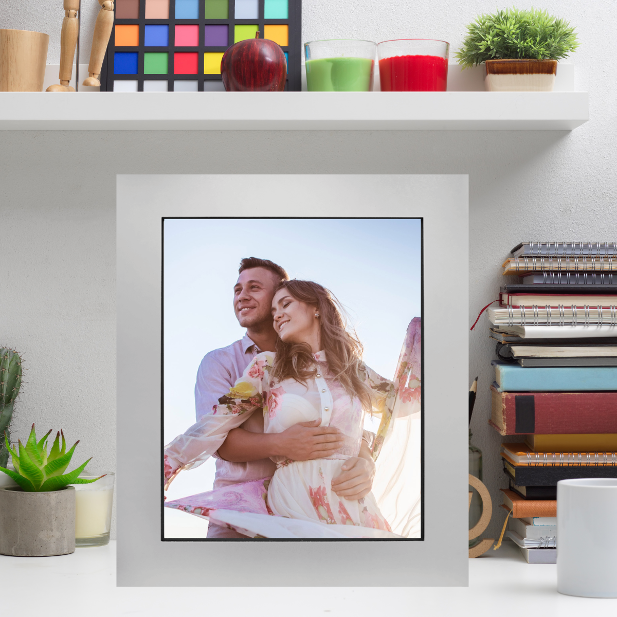 8" x 10" Gray Aluminum Photo Frame