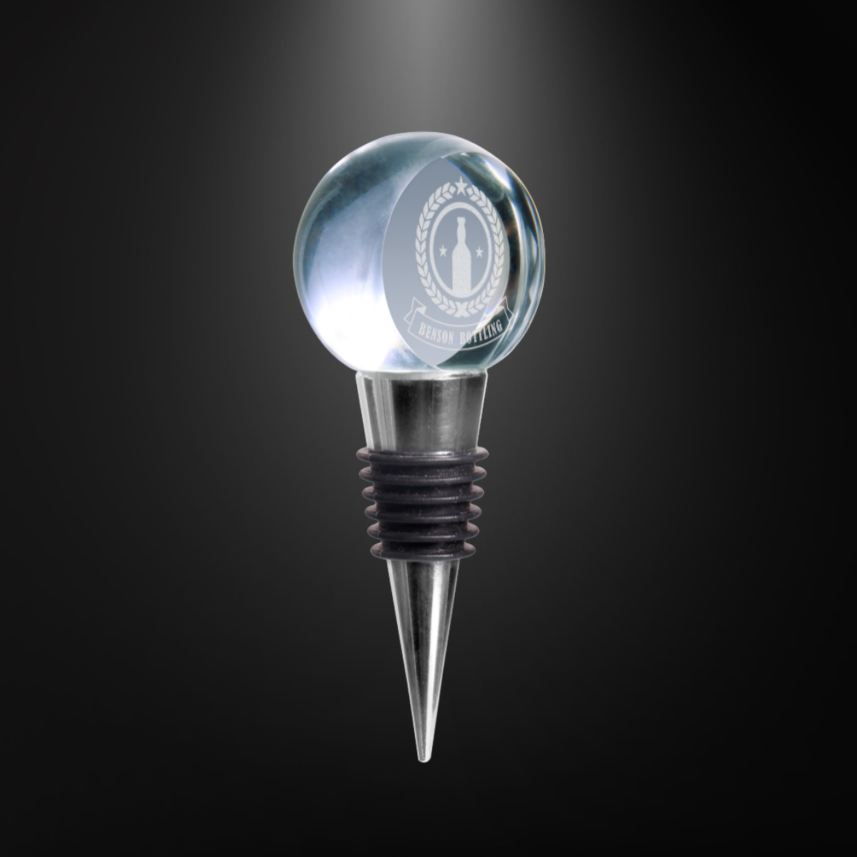 3 7/8" Crystal Wine Stopper