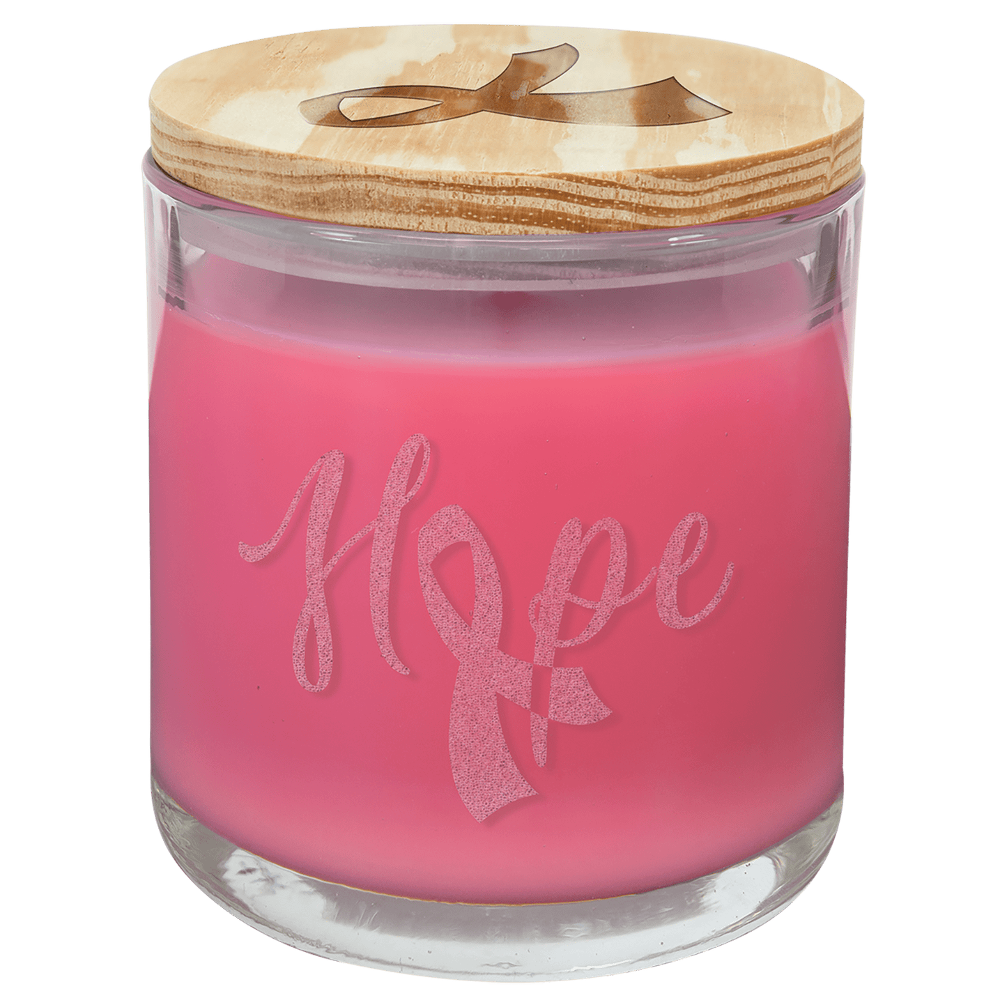 14 oz. Bright Citrus Candle in a Glass Holder with Wood Lid
