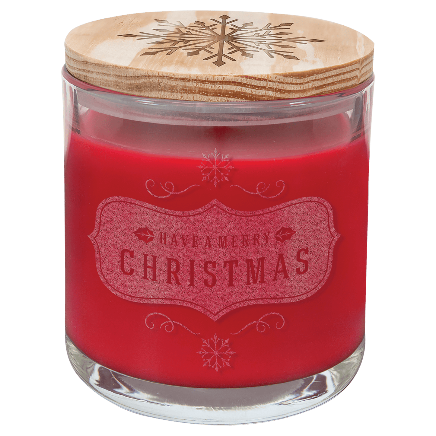 14 oz. Bright Citrus Candle in a Glass Holder with Wood Lid