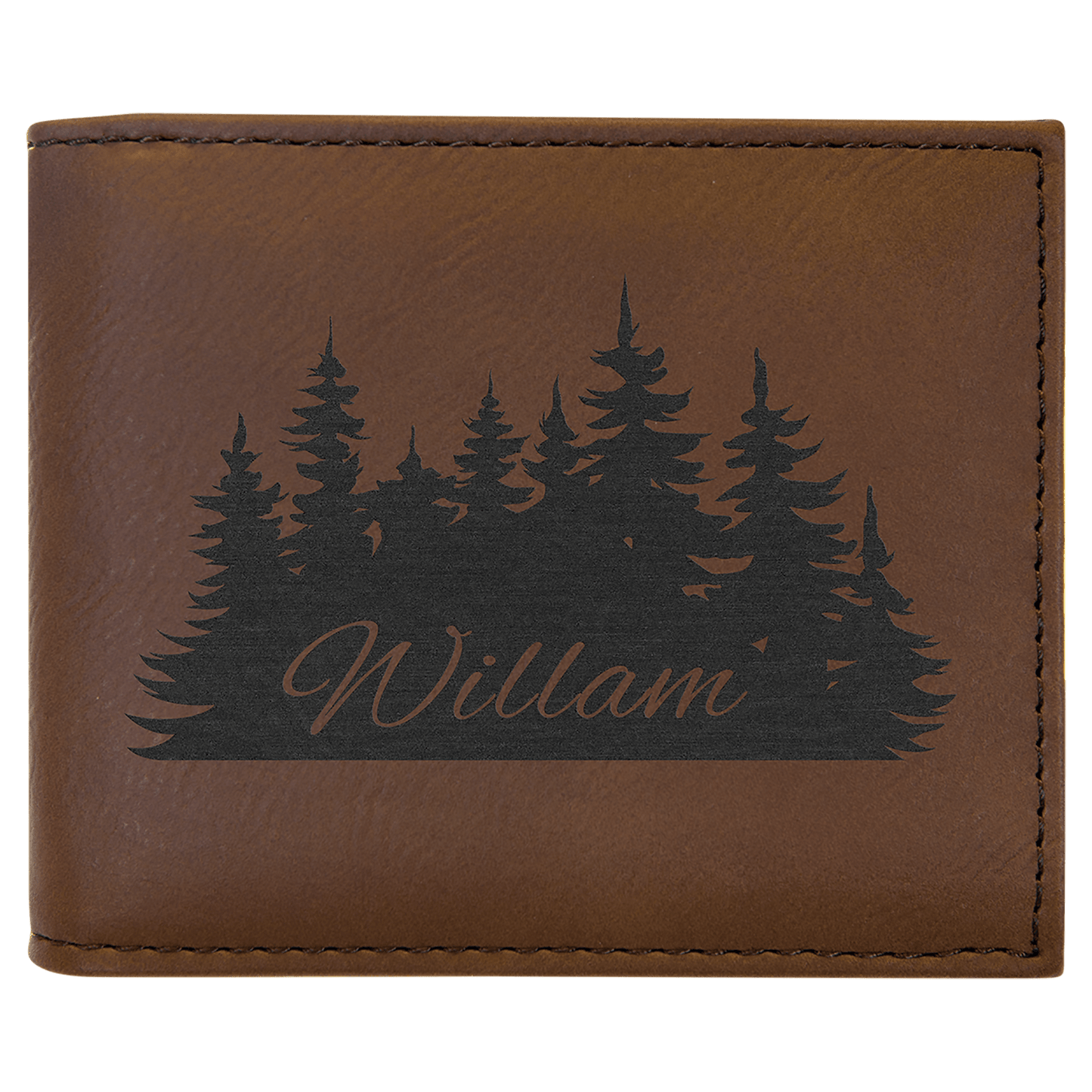 Leatherette Wallet Bi-Fold w/Flip and ID Display