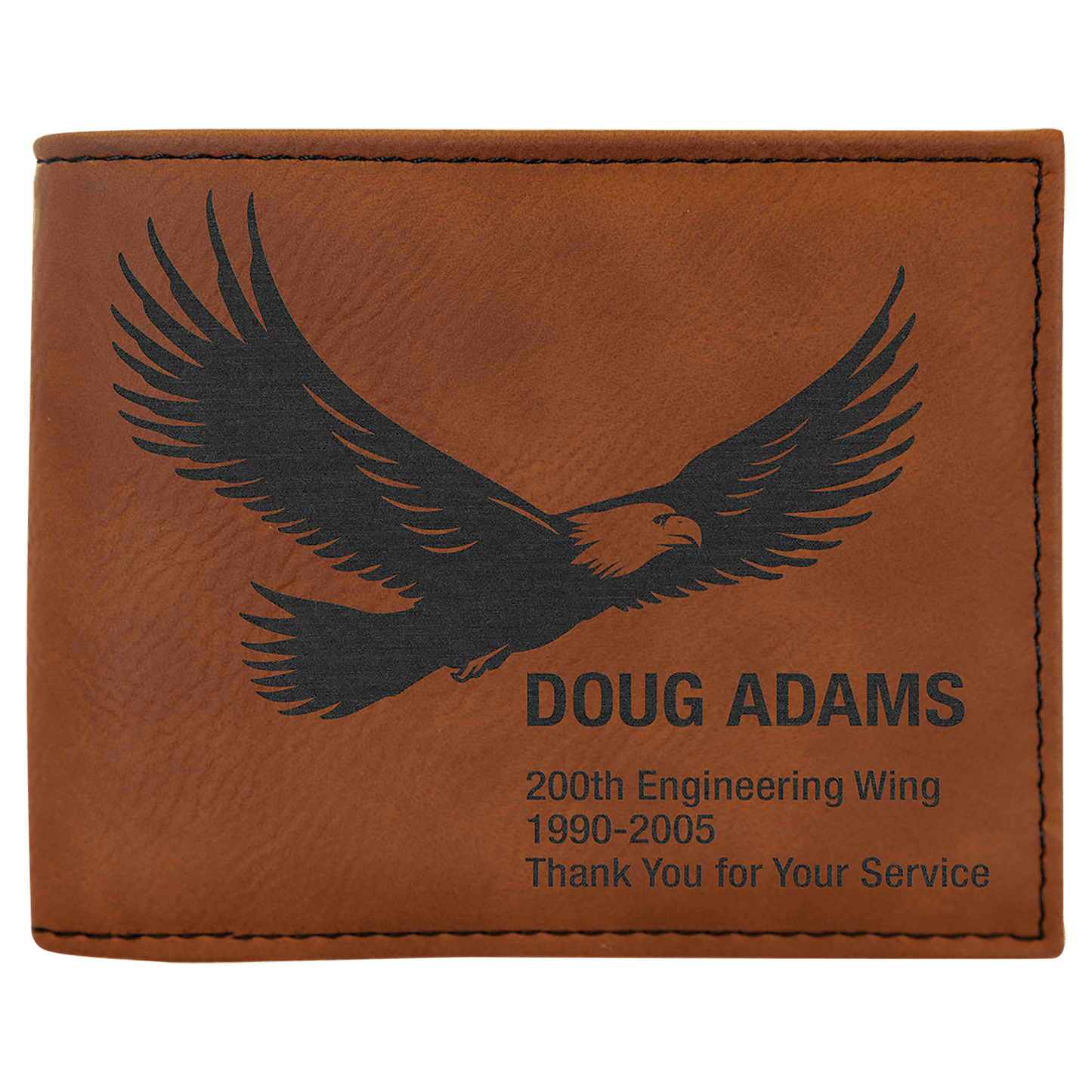 Leatherette Wallet Bi-Fold w/Flip and ID Display