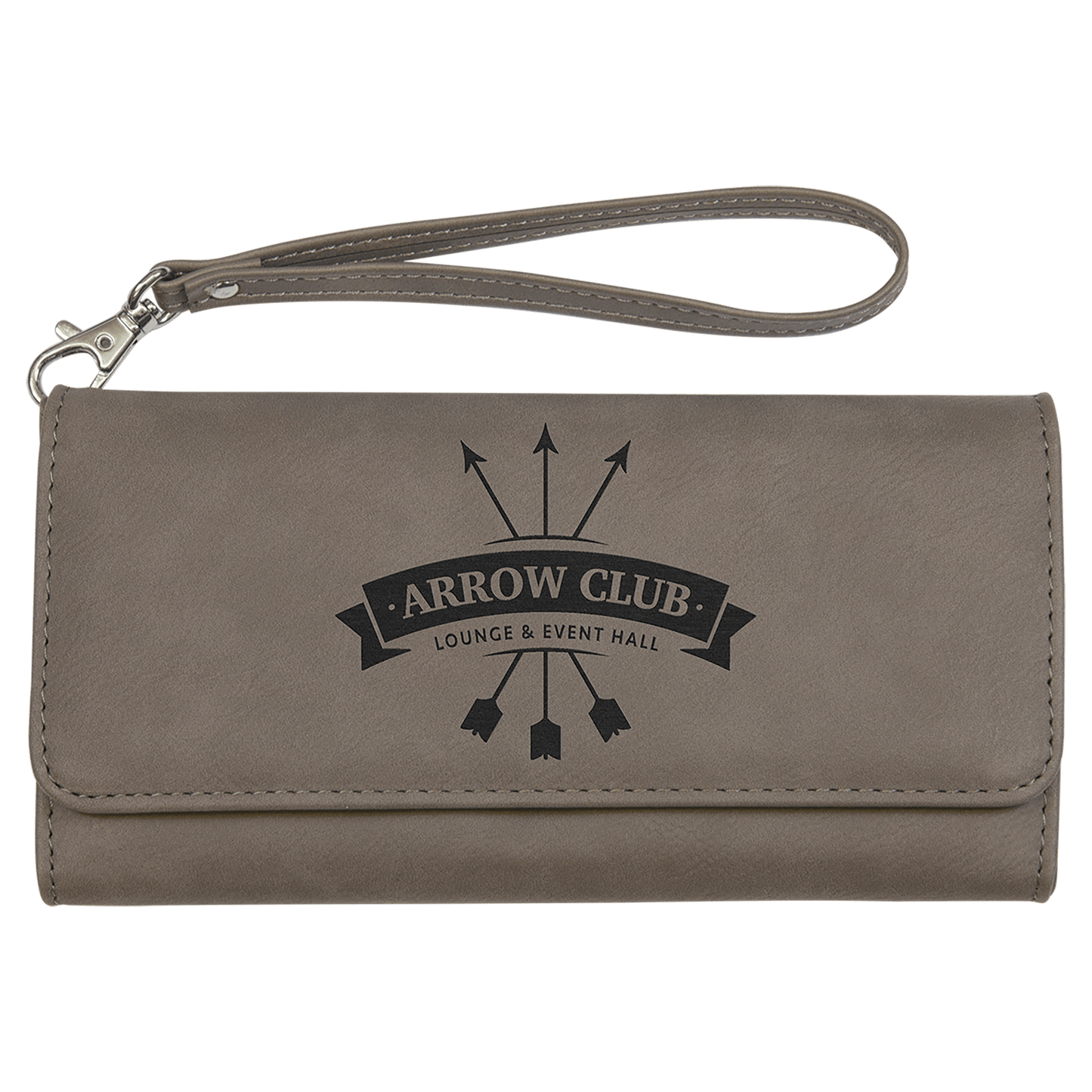 Leatherette Rawhide Wallet with Strap