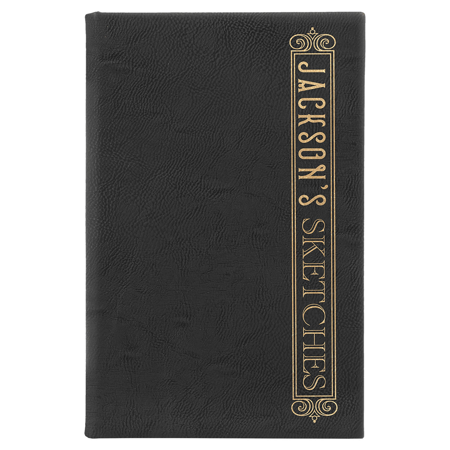 Sketch Book Unlined Notepad with Leatherette Cover in a variety of Leather Colors