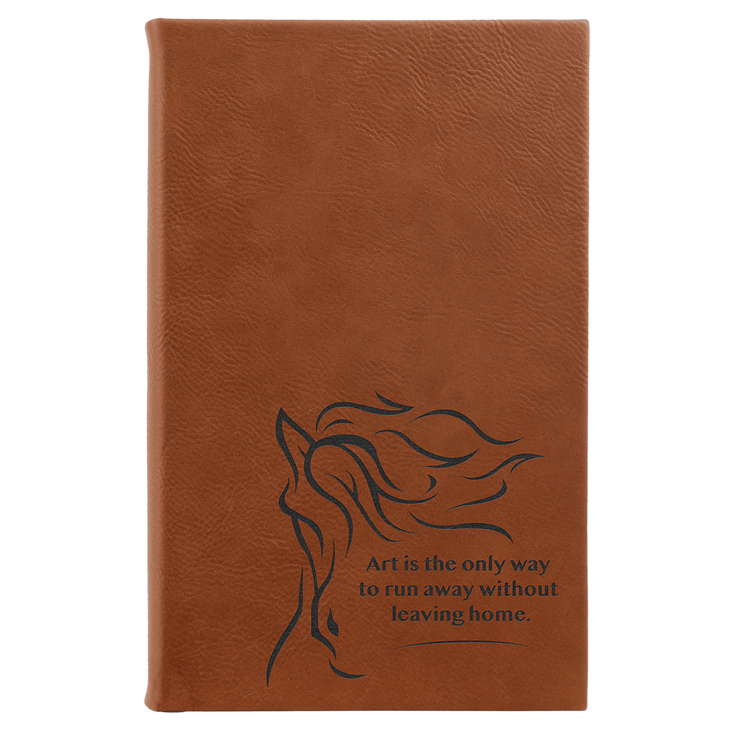 Sketch Book Unlined Notepad with Leatherette Cover in a variety of Leather Colors