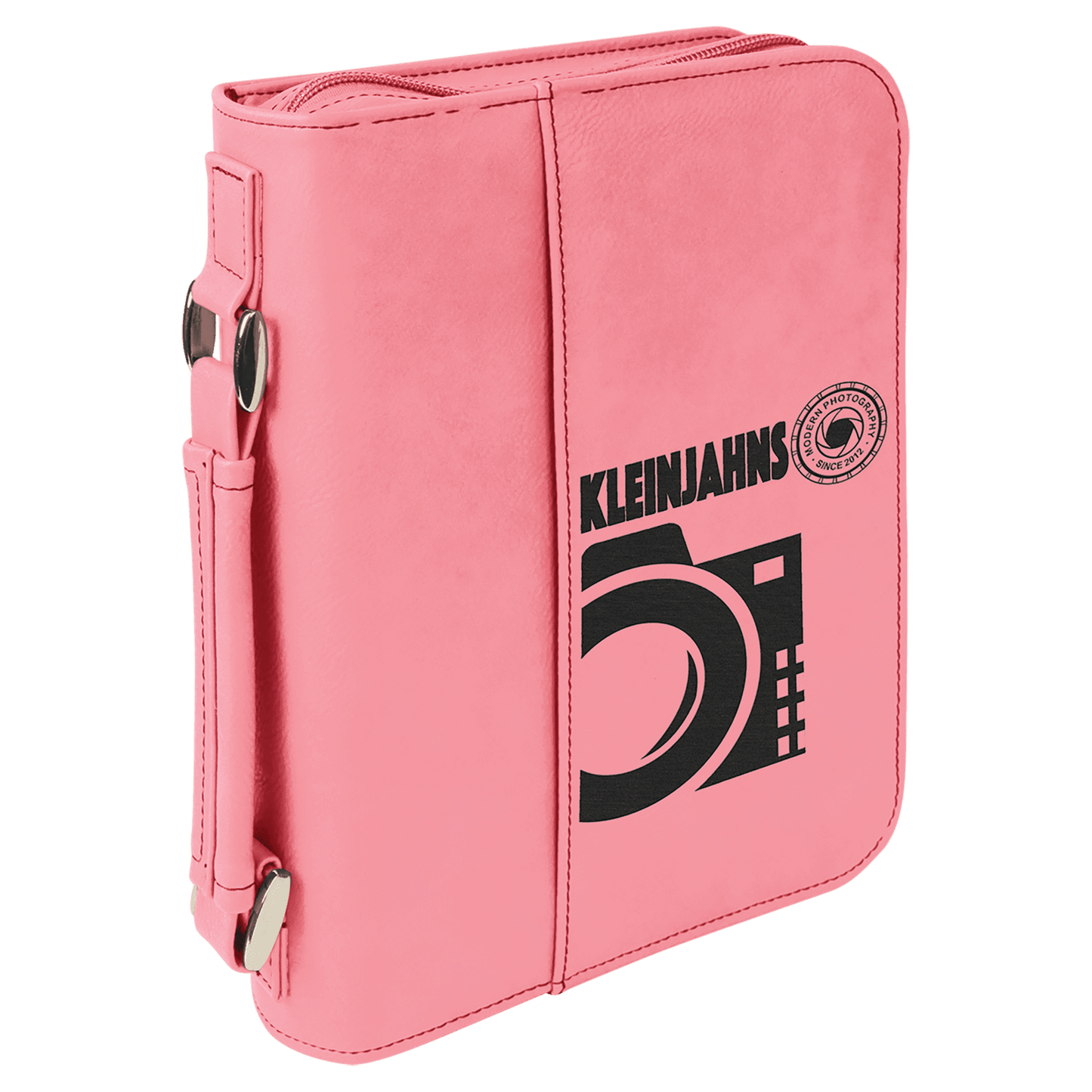 Leatherette Book/Bible Cover with Handle & Zipper 6 3/4" x 9 1/4"