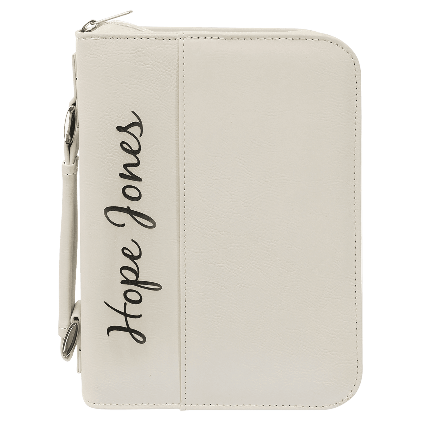Leatherette Book/Bible Cover with Handle & Zipper 6 3/4" x 9 1/4"