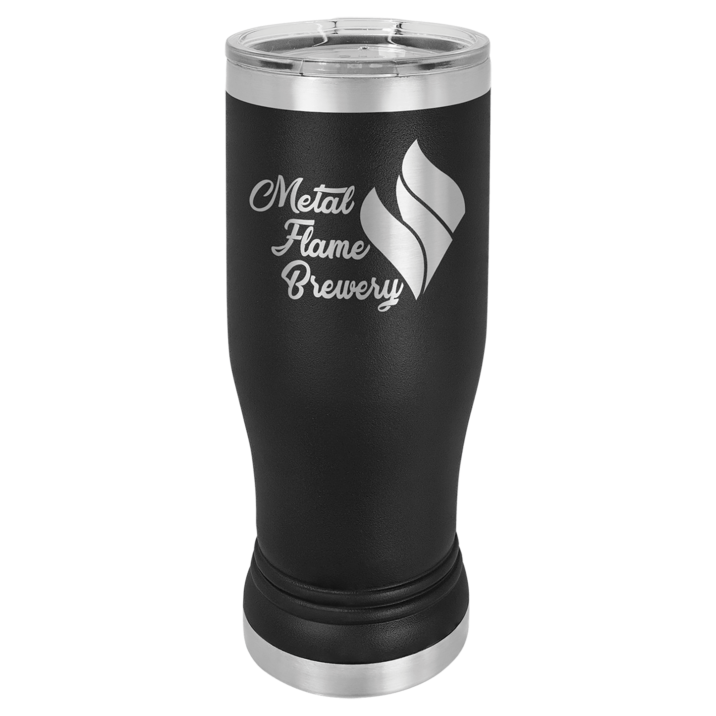 Polar Camel Pilsner Stainless Steel w/Clear Lid 14 oz.