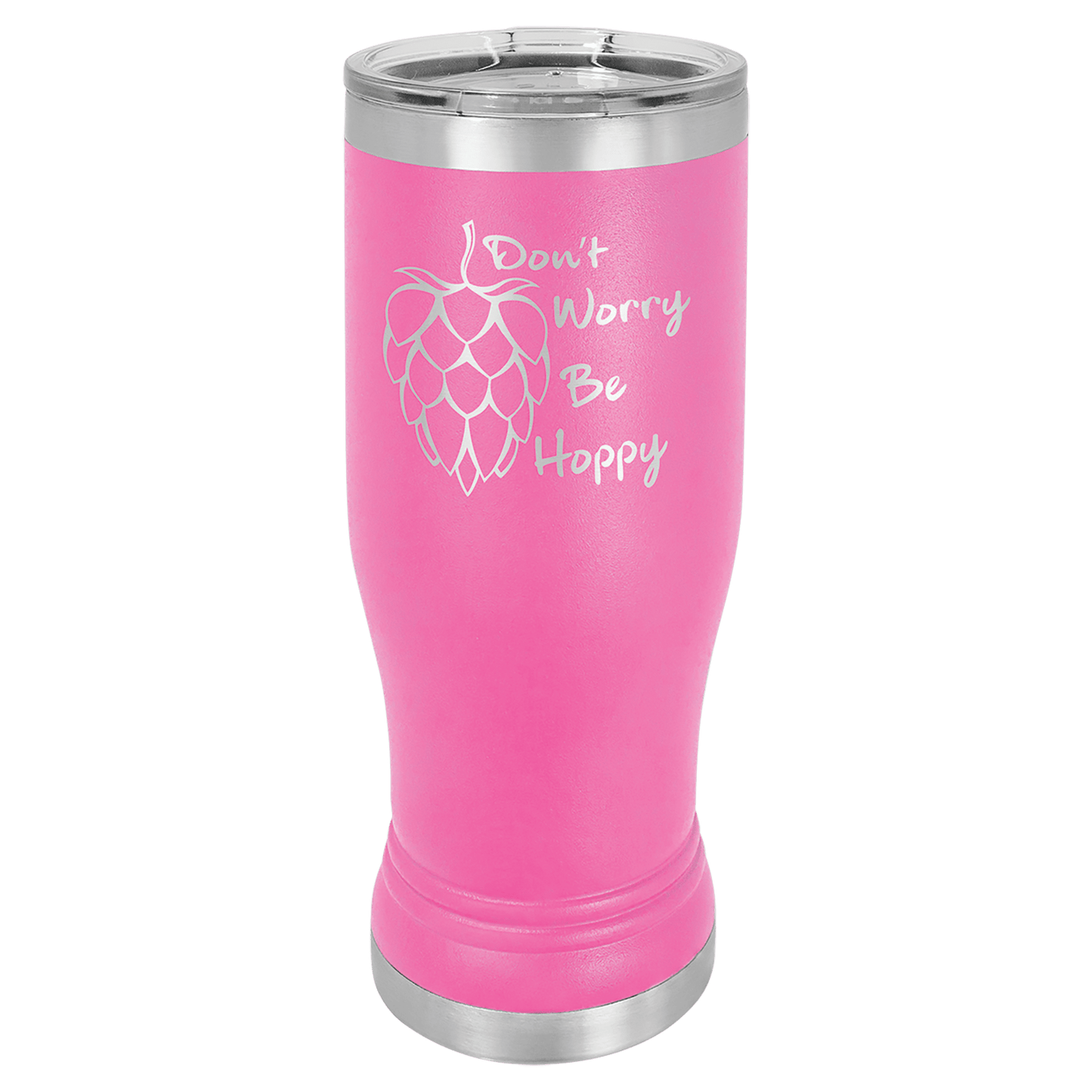 Polar Camel Pilsner Stainless Steel w/Clear Lid 14 oz.