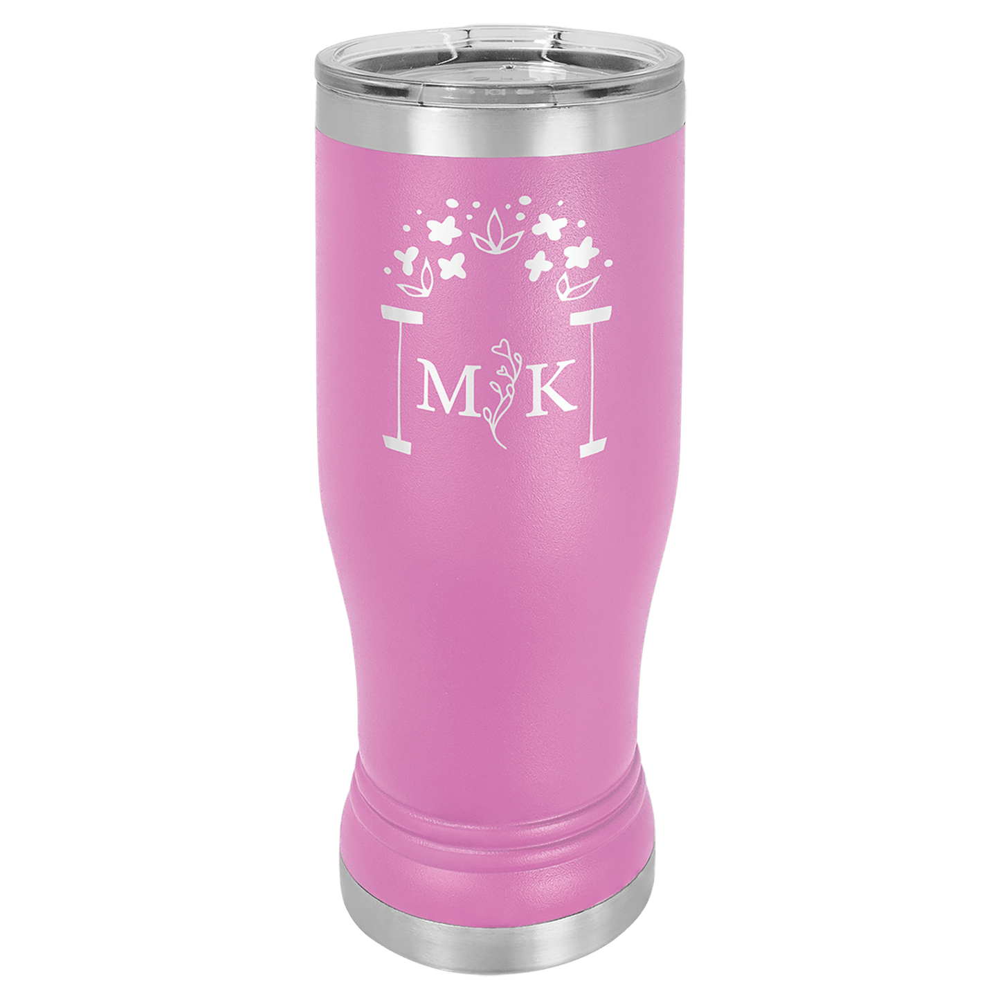Polar Camel Pilsner Stainless Steel w/Clear Lid 14 oz.