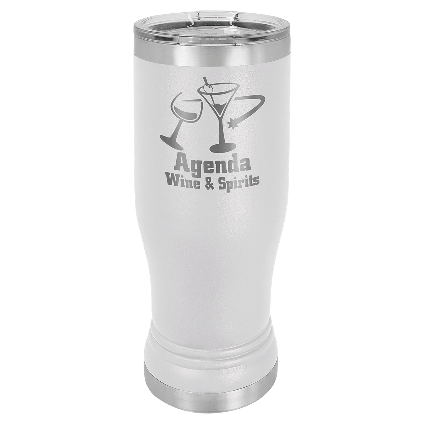 Polar Camel Pilsner Stainless Steel w/Clear Lid 14 oz.
