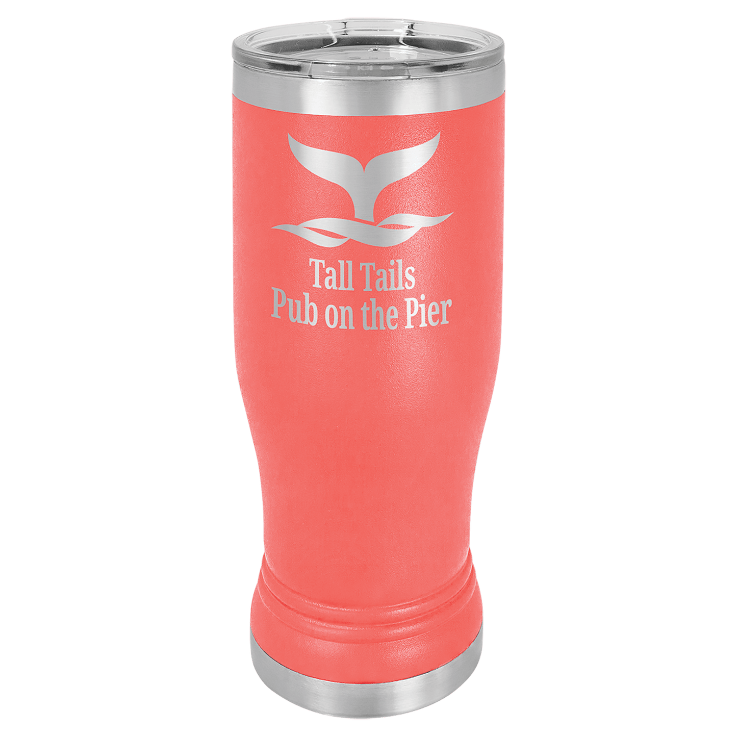 Polar Camel Pilsner Stainless Steel w/Clear Lid 14 oz.