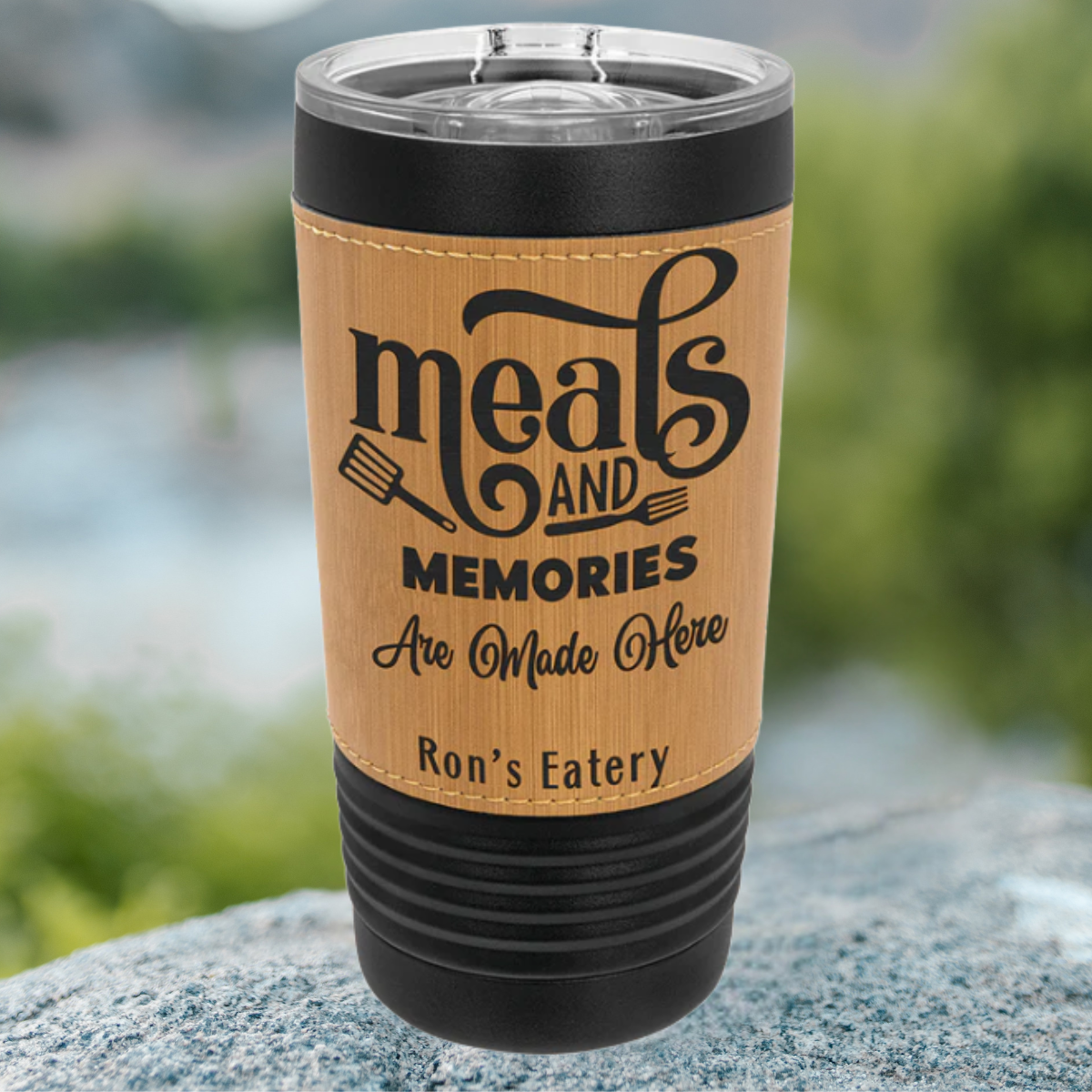 Polar Camel 20 oz. Leatherette Hold Tumbler in a variety Color Styles with Slider Lid