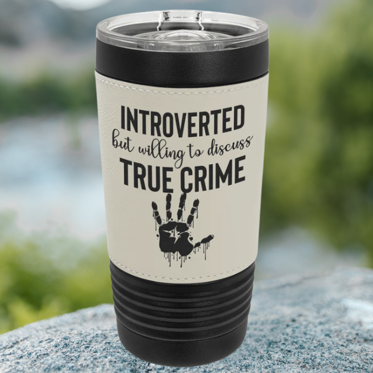 Polar Camel 20 oz. Leatherette Hold Tumbler in a variety Color Styles with Slider Lid