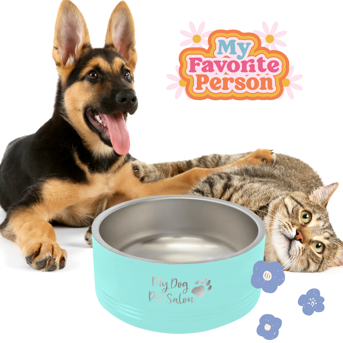 Polar Camel 32 oz. Medium Black Pet Bowl