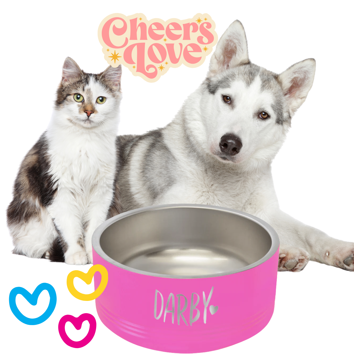 Polar Camel 32 oz. Medium Black Pet Bowl