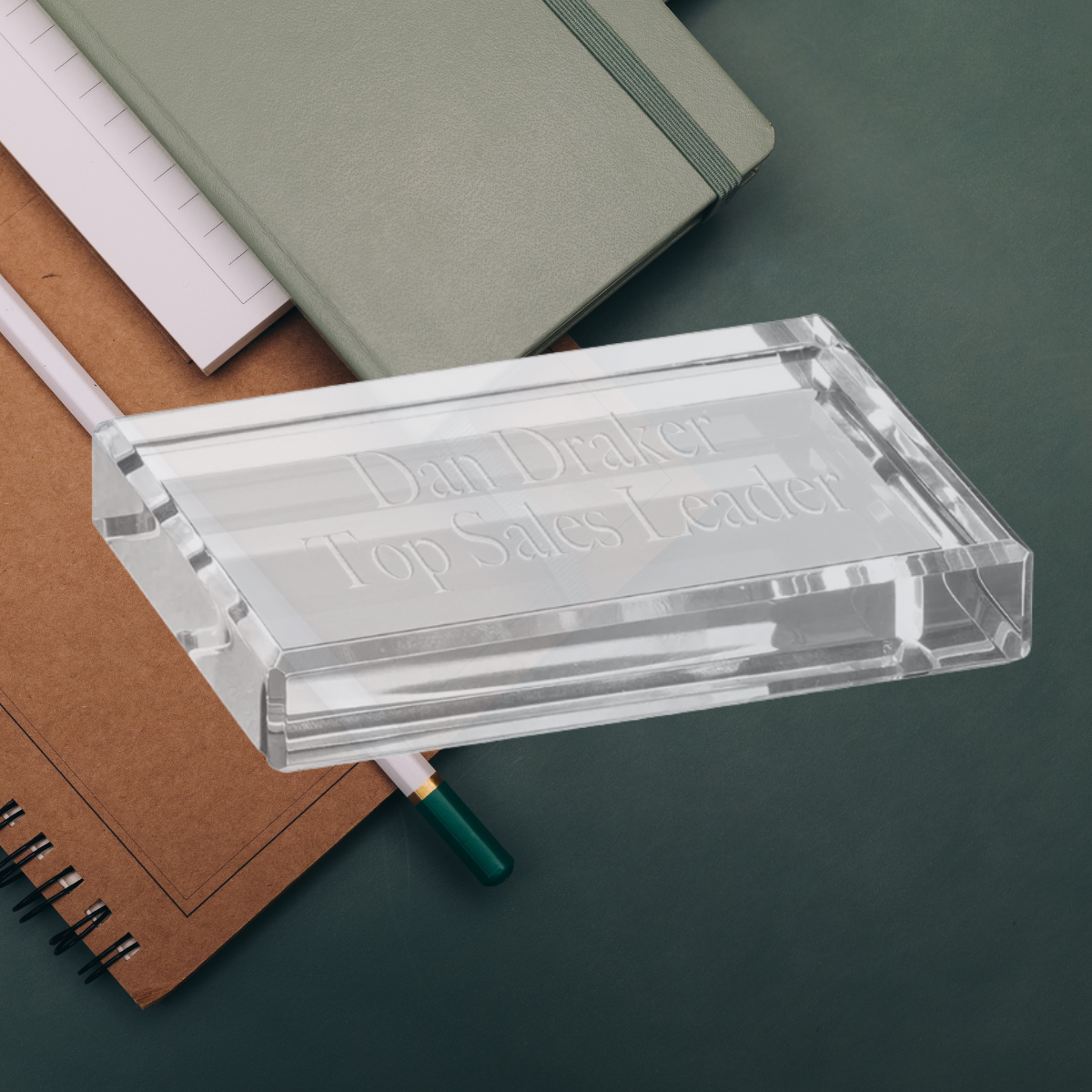 Crystal Clear Rectangle Paperweight