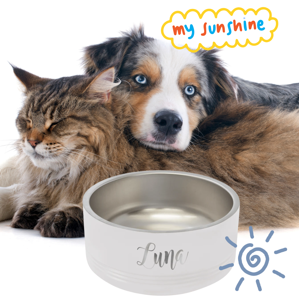 Polar Camel 32 oz. Medium Black Pet Bowl