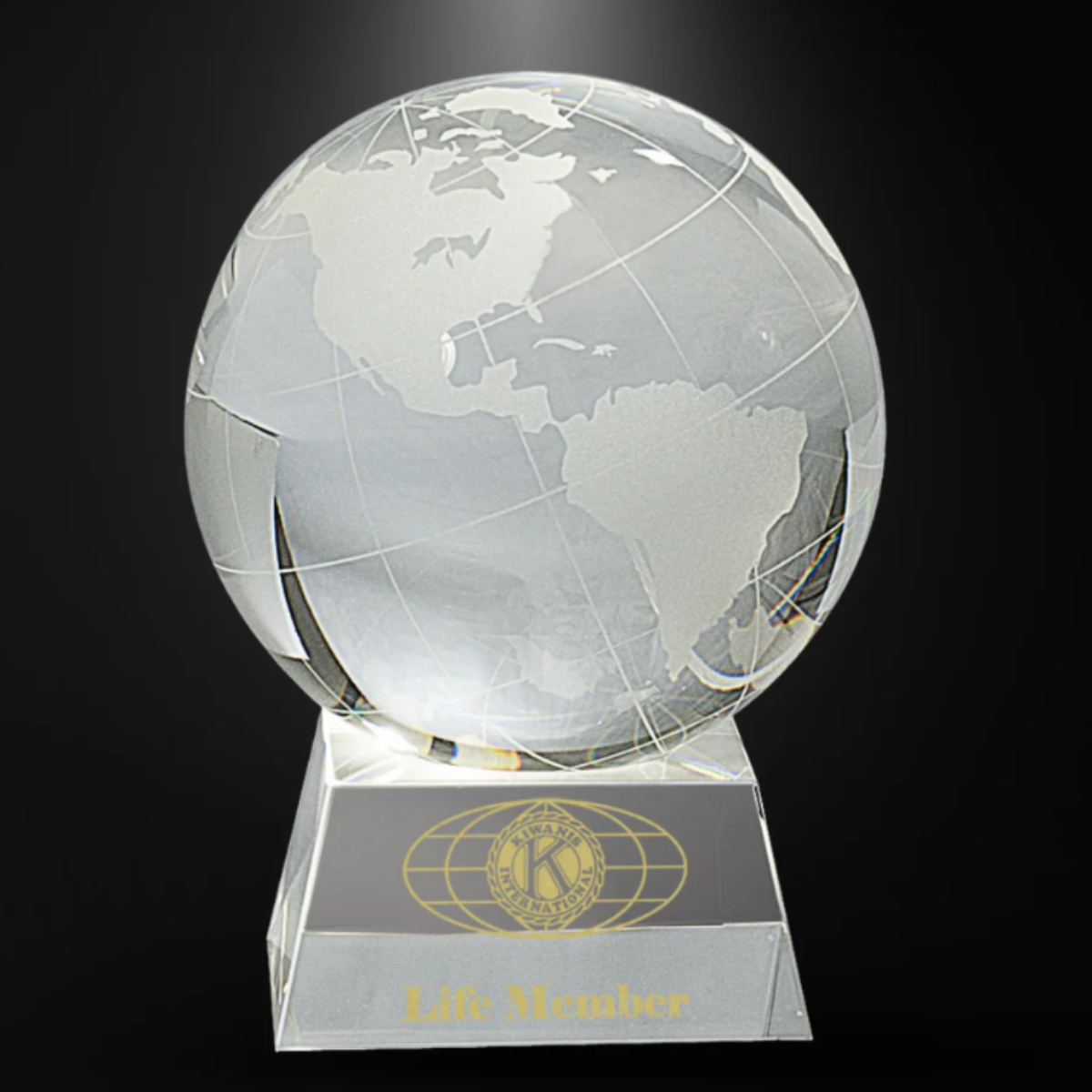 Globes in Crystal & Glass