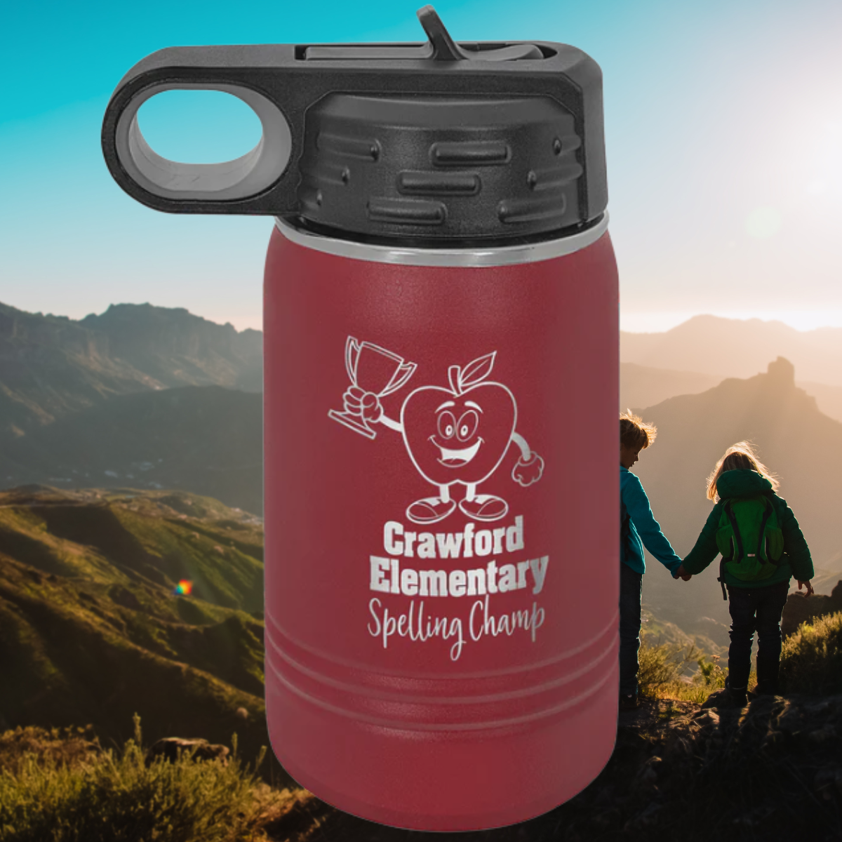 Polar Camel Stainless Steel Water Bottle 12 oz.