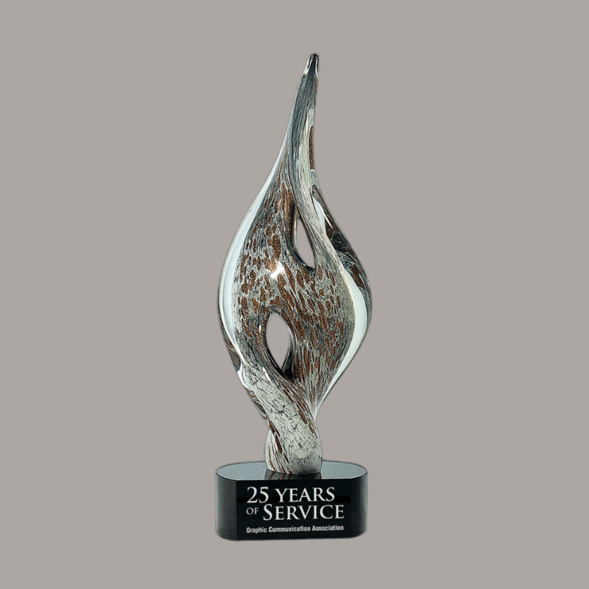 15" Spire Twist Art Glass