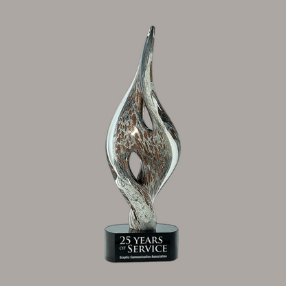 15" Spire Twist Art Glass
