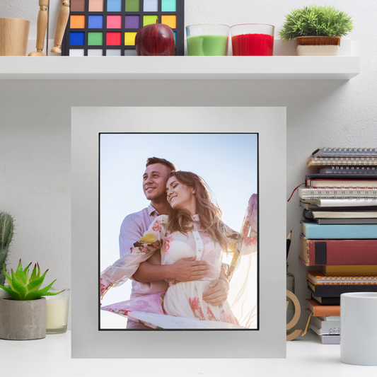 8" x 10" Gray Aluminum Photo Frame