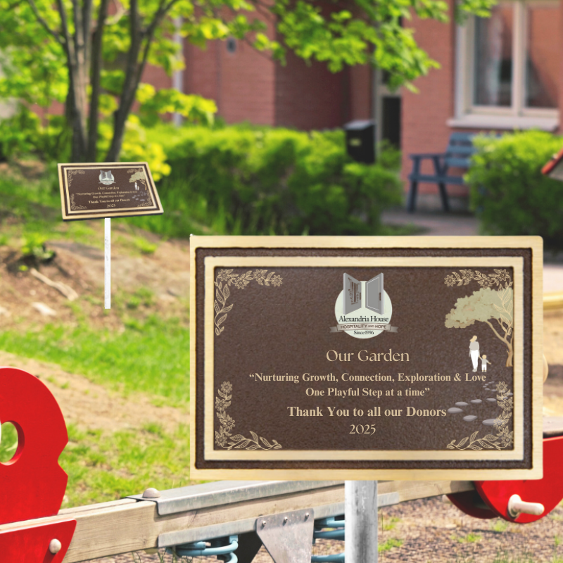 10"x 8" Bronze/Brown Rectangle Cast Aluminum Sign with 24" Aluminum Rod