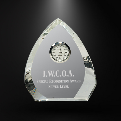 Crystal Clear Arch with Clock