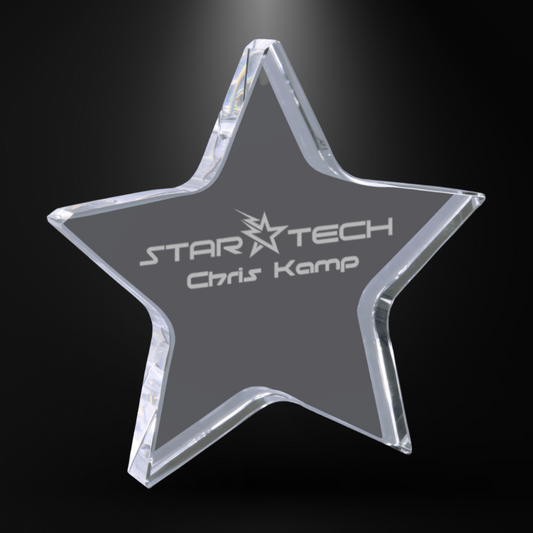 Crystal Clear 3D Star