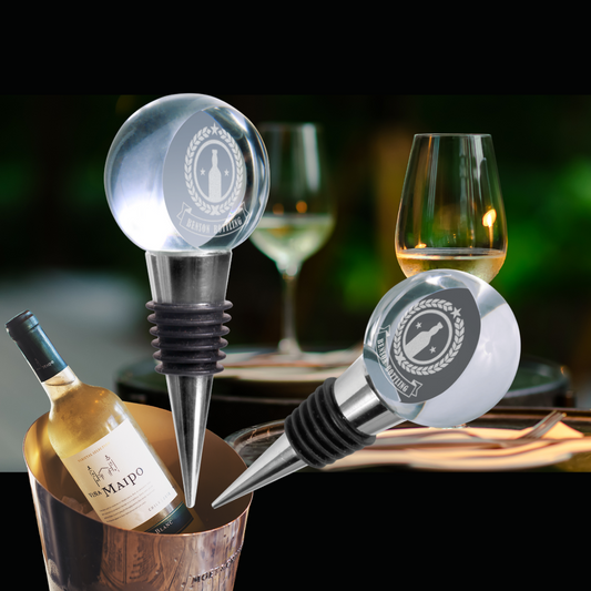 3 7/8" Crystal Wine Stopper