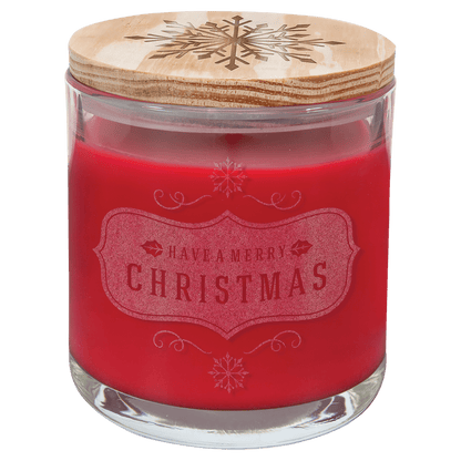 14 oz. Bright Citrus Candle in a Glass Holder with Wood Lid