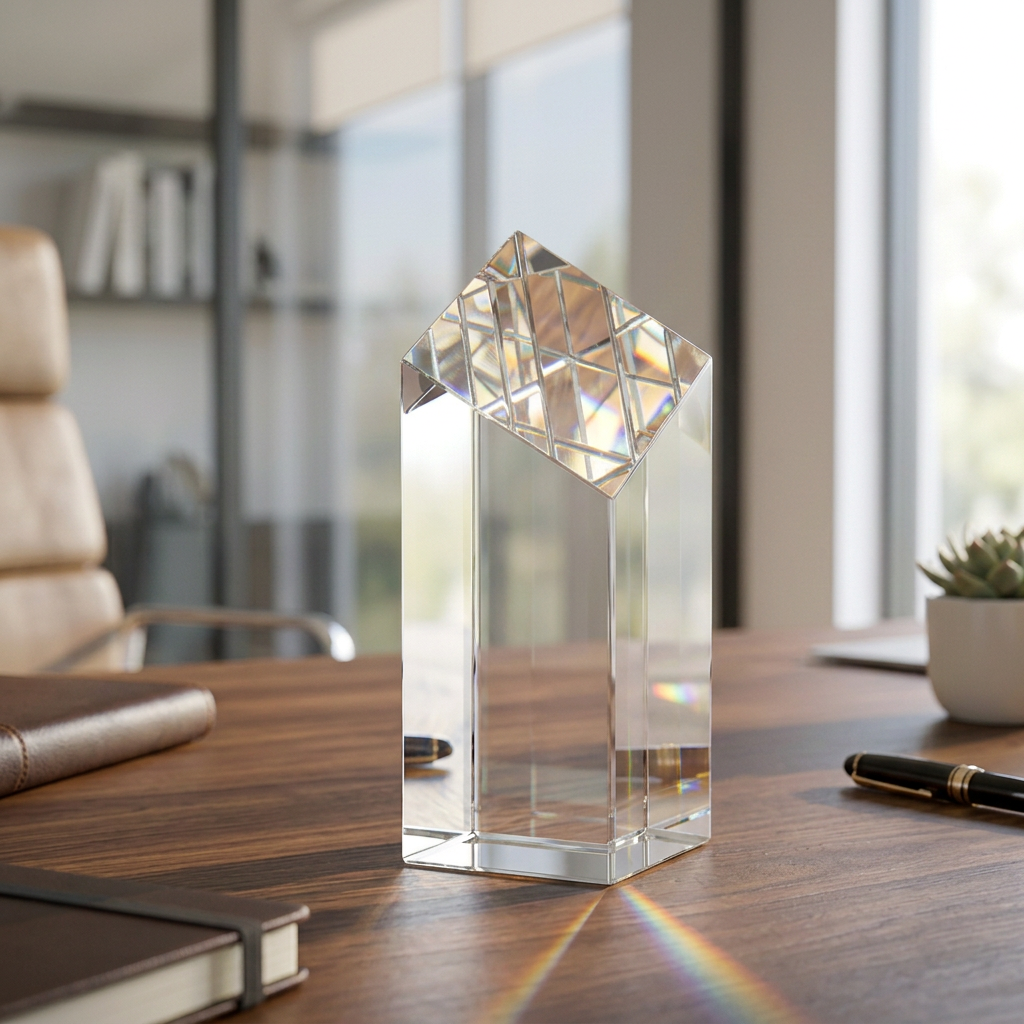 6" Crystal Diamond Top Pillar