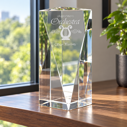 7" Crystal Triangle Front Pillar