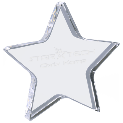 Crystal Clear 3D Star