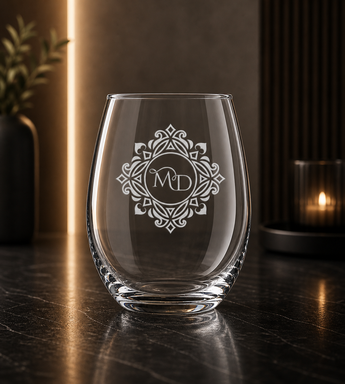 Polar Camel 15 oz. Stemless Wine Glass