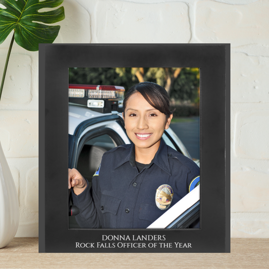 8" x 10" Black Aluminum Photo Frame