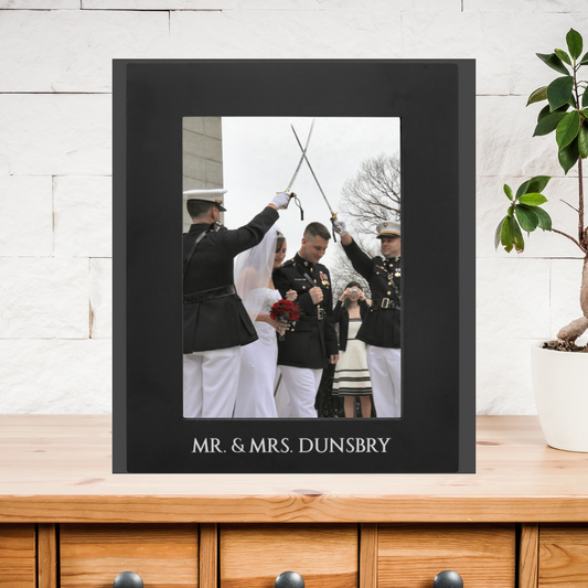 5" x 7" Black Aluminum Photo Frame