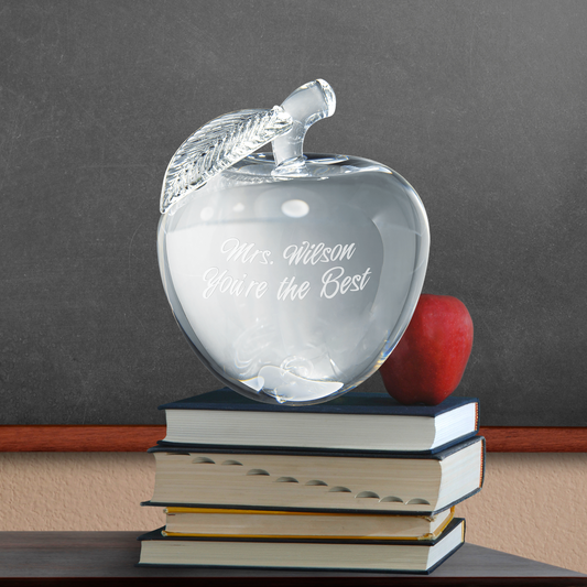 4" Crystal 3D Apple