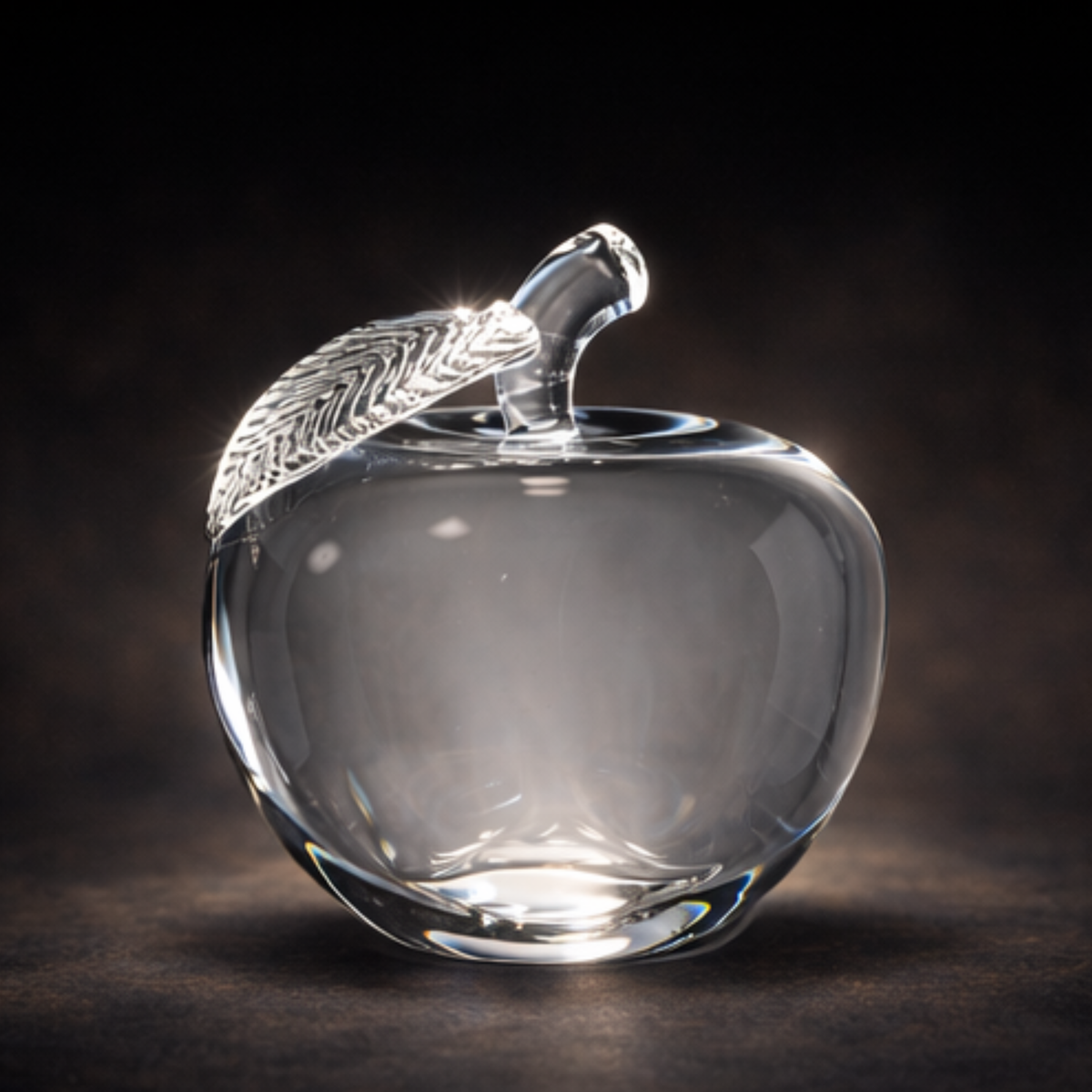 4" Crystal 3D Apple