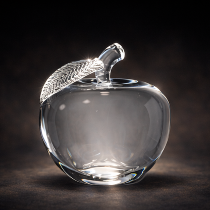 4" Crystal 3D Apple