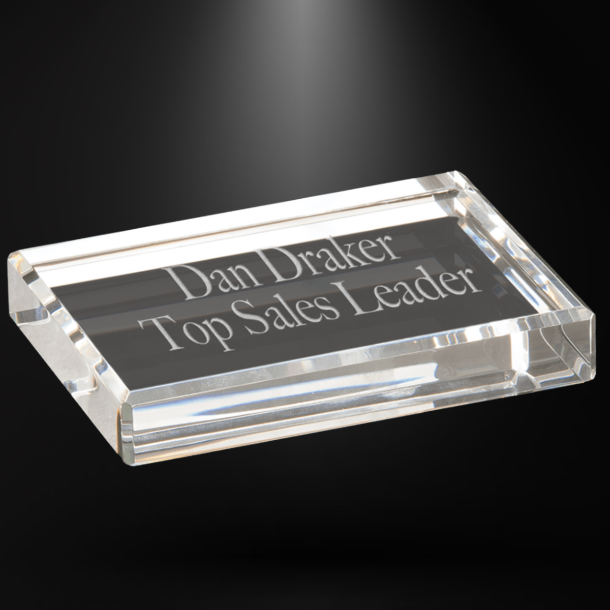 Crystal Clear Rectangle Paperweight