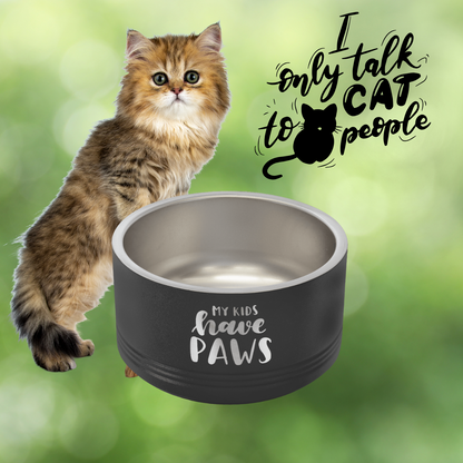 Polar Camel 18 oz. Small Black Pet Bowl