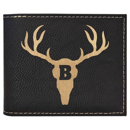 Leatherette Wallet Bi-Fold w/Flip and ID Display