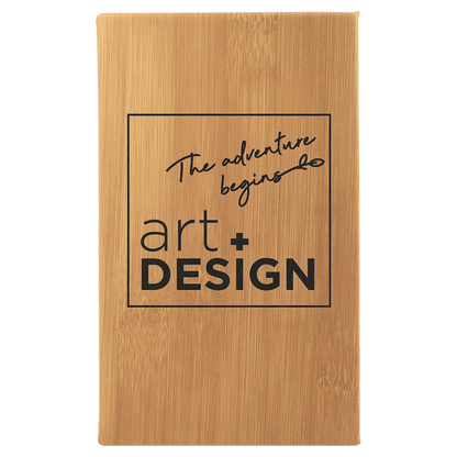 Sketch Book Unlined Notepad with Leatherette Cover  in a variety of Leather Colors