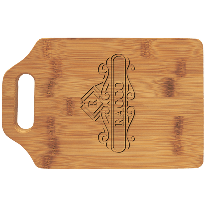 Bamboo Cutting and Serving Board with Handle
