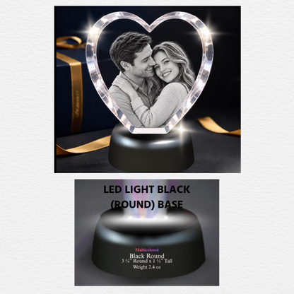 LED LIGHT (Black Round) Base