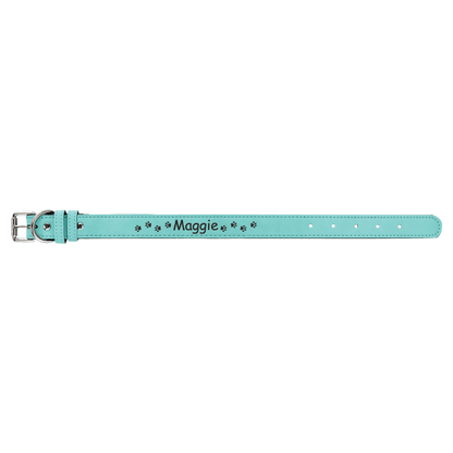 Dog Collar Leatherette Small 15" x 3/4" in variety of colors to choose from